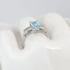 18ct White Gold Aquamarine Dress Ring C1940