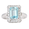 18ct-White-Gold-Aquamarine-and-Diamond-Dress-Ring 18ct White Gold Aquamarine and Diamond Dress Ring