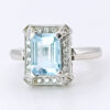 18ct-White-Gold-Aquamarine-and-Diamond-Dress-Ring-3 18ct White Gold Aquamarine and Diamond Dress Ring