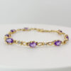 9Ct-Gold-Bracelet-Set-With-Amethyst-and-Diamonds-4 9ct Gold Bracelet Set With Amethyst and Diamonds