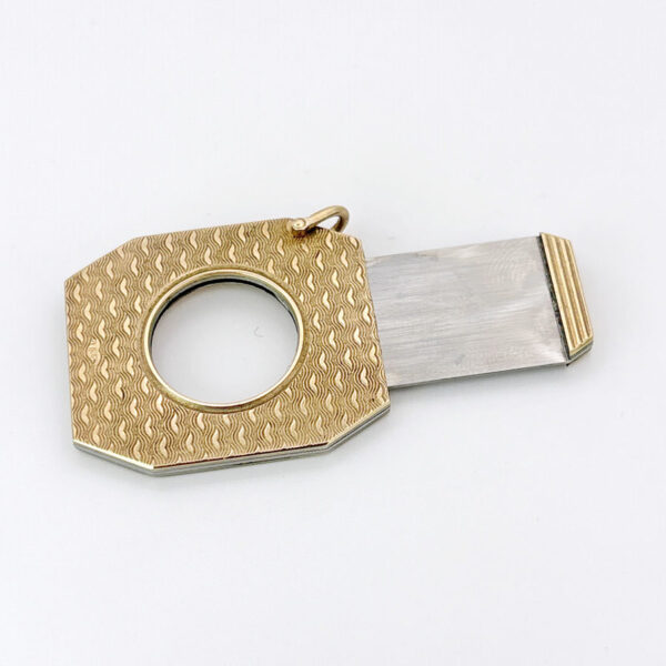 9ct Gold Art Deco  Guillotine Cigar Cutter Ramsden and Roed C1920