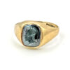 9ct Gold Hematite Roman Head Intaglio Ring Birmingham