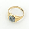 9ct Gold Hematite Roman Head Intaglio Ring Birmingham