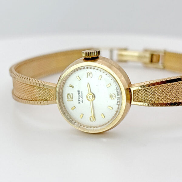 9ct Gold Record De Luxe Swiss Made Ladies Watch