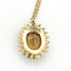 9ct Gold Smokey Topaz Pendant and Chain
