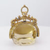 9ct Rose Gold Victorian Swivel Citrine Fob Seal