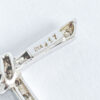 9ct White Gold and  Diamonds Knot Cross Pendant