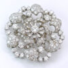 Antique Starburst Diamond and Platinum Brooch C1930