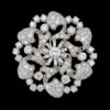 Antique Starburst Diamond and Platinum Brooch C1930