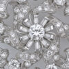Antique Starburst Diamond and Platinum Brooch C1930