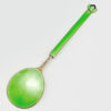 David Anderson Art Deco Green and Black Enamel Preserve Spoon C1940