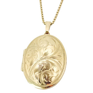 9ct  Gold Edwardian Locket And Chain