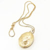9ct  Gold Edwardian Locket And Chain