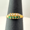 Georgian 15Ct Gold Emerald and Split Pearl Ring C1821
