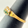 Georgian 15Ct Gold Emerald and Split Pearl Ring C1821