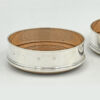 Pair Hallmarked  Silver Wine Coaster London 1989