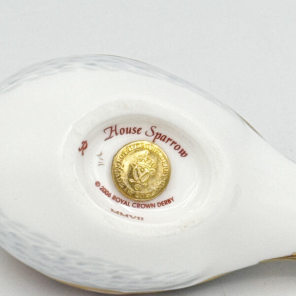 Royal Crown Derby House Sparrow Paperweight 2006