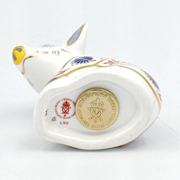 Royal Crown Derby Sitting Piglet Paperweight 2003