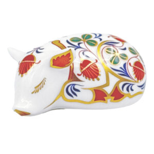 Royal Crown Derby Sleeping Piglet Paperweight
