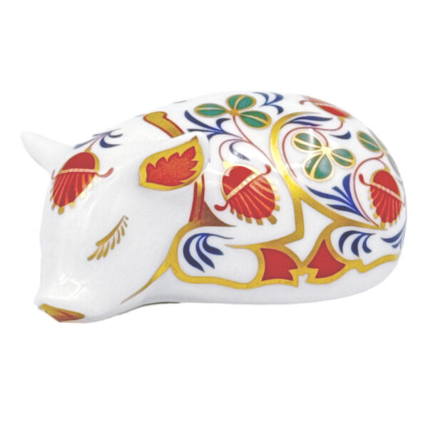 Royal Crown Derby Sleeping Piglet Paperweight