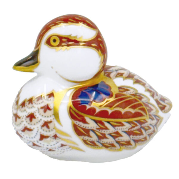 Royal Crown Derby Swimming Duckling Paperweight