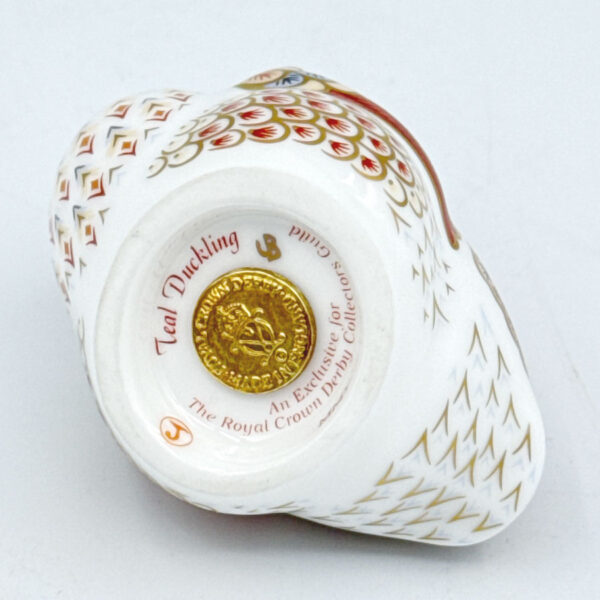 Royal Crown Derby Teal Ducking Paperweight