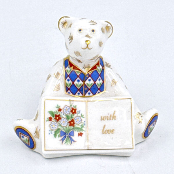 Royal Crown Derby With Love  Bear Miniature 2004