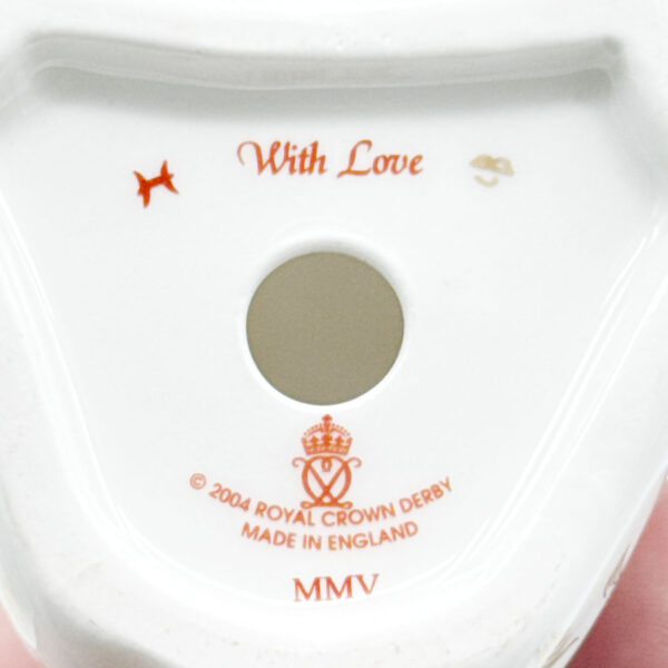 Royal Crown Derby With Love  Bear Miniature 2004