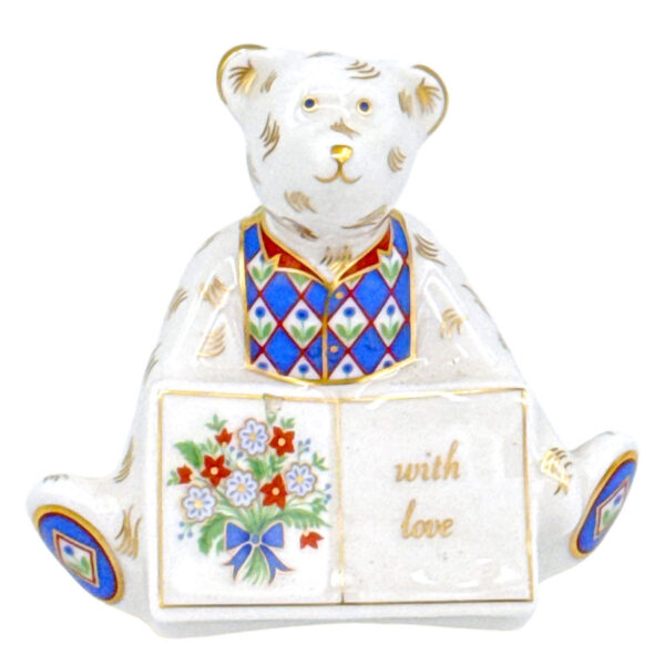 Royal Crown Derby With Love  Bear Miniature 2004
