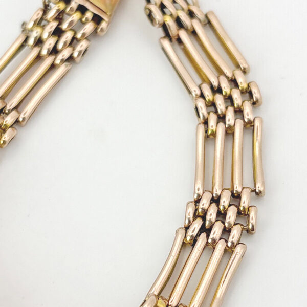 Victorian 9ct Rose Gold Gateleg Bracelet