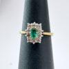 18ct Gold Emerald and Diamond Ring
