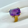 9ct Gold Amethyst Cocktail Ring