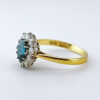 18ct Gold Sapphire And Diamond Halo Ring