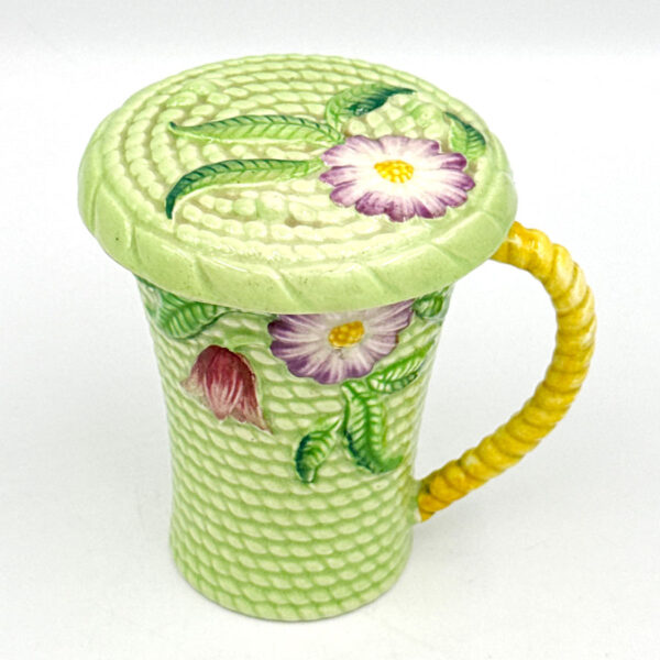 Carlton Ware Flowers and Basket  Covered Chocolate Cup