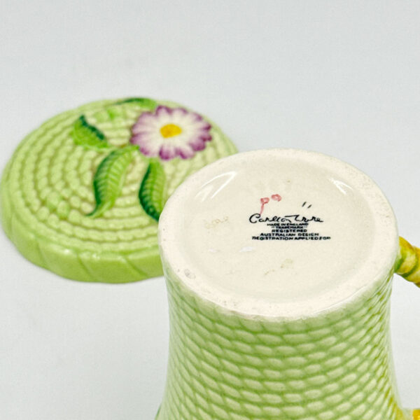 Carlton Ware Flowers and Basket  Covered Chocolate Cup