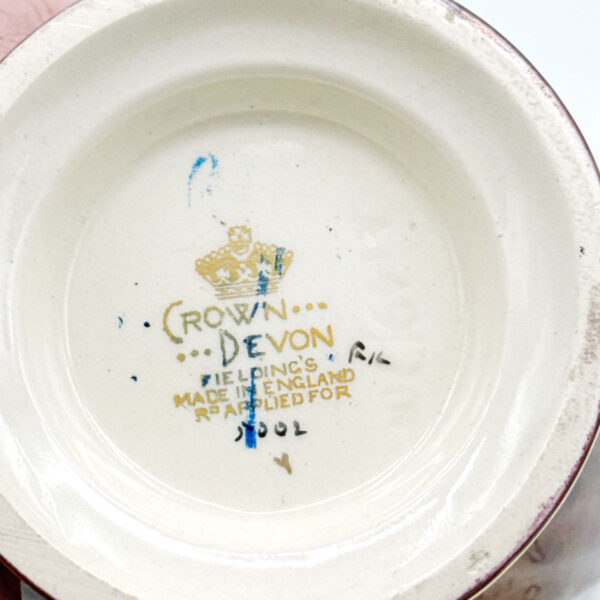 Crown-Devon-Lustreware-Floral-Enamel-Scene-Art-Deco-Vase-4 Crown Devon Lustreware Floral Enamel Scene Art Deco Vase