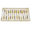 Eetrite 24ct Gold Plated Royal Albert Heirloom Cake Forks and Tea Spoons
