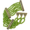 Nephrite-Spinach-Jade-Bead-Bracelet-With-9ct-Gold-Spacers-and-Clasp-01 Nephrite Spinach Jade Bead Bracelet With 9ct Gold Spacers and Clasp