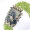 Nephrite-Spinach-Jade-Bead-Bracelet-With-9ct-Gold-Spacers-and-Clasp-4 Nephrite Spinach Jade Bead Opera Length Necklace With 9ct Gold Mounts