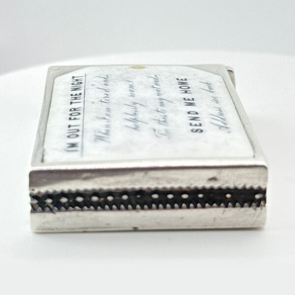 Rare Silver Send Me Home Vesta Case Birmingham 1907