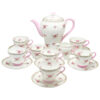 Shelley Bridal Rose Coffee Service