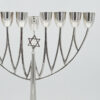Silver Hazorfim Hanukkah Menorah Candelabrum 800 Standard