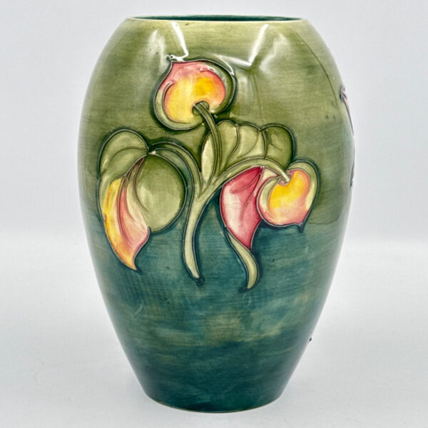 Walter Moorcroft Dahlia Gourd Shape Vase C1960