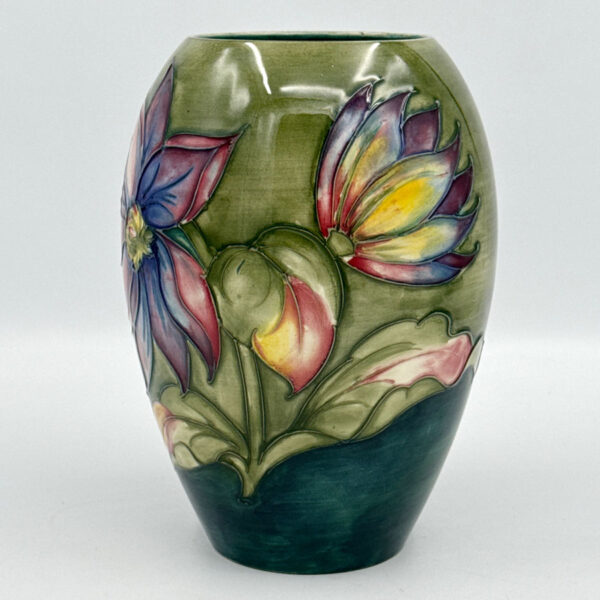 Walter Moorcroft Dahlia Gourd Shape Vase C1960