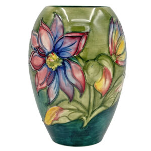 Walter Moorcroft Dahlia Gourd Shape Vase C1960