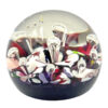 1980 Selkirk Glass Scotland Floral Paperweight
