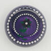 1990 Selkirk Glass Scotland Floral Paperweight