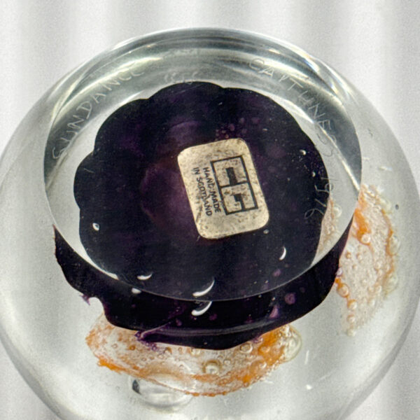 Caithness Scotland Sundance Glass Paperweight Colin Terris 1976