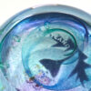 Caithness Scotland Thistle and Floral  Glass Paperweight