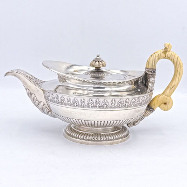 George III Paul Storr Hallmarked Silver Tea Pot London 1814